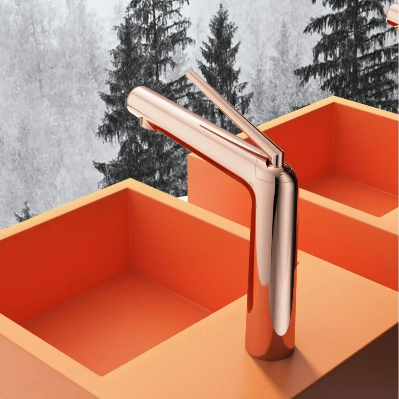 

Золотые смесители для ванной комнаты: простые, с двойным управлением (горячая/холодная вода), полностью медные, матовое золото, для раковины, для дома и отеля, однорычажный смеситель