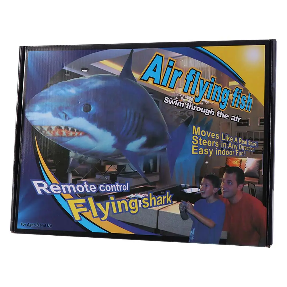 RC Animal Air Flying Fish Air Swimming Flying Shark Remote Control Shark Electric Through Room Fly Balloons Clown Fish