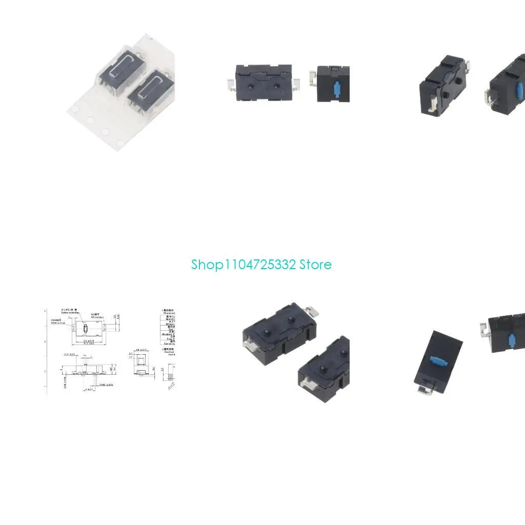 P5EA Mouse Micro Switch for  MX Anywhere M905 G502 G900 ZIP Mice Switches Side Buttons Blue Dot Microswitch