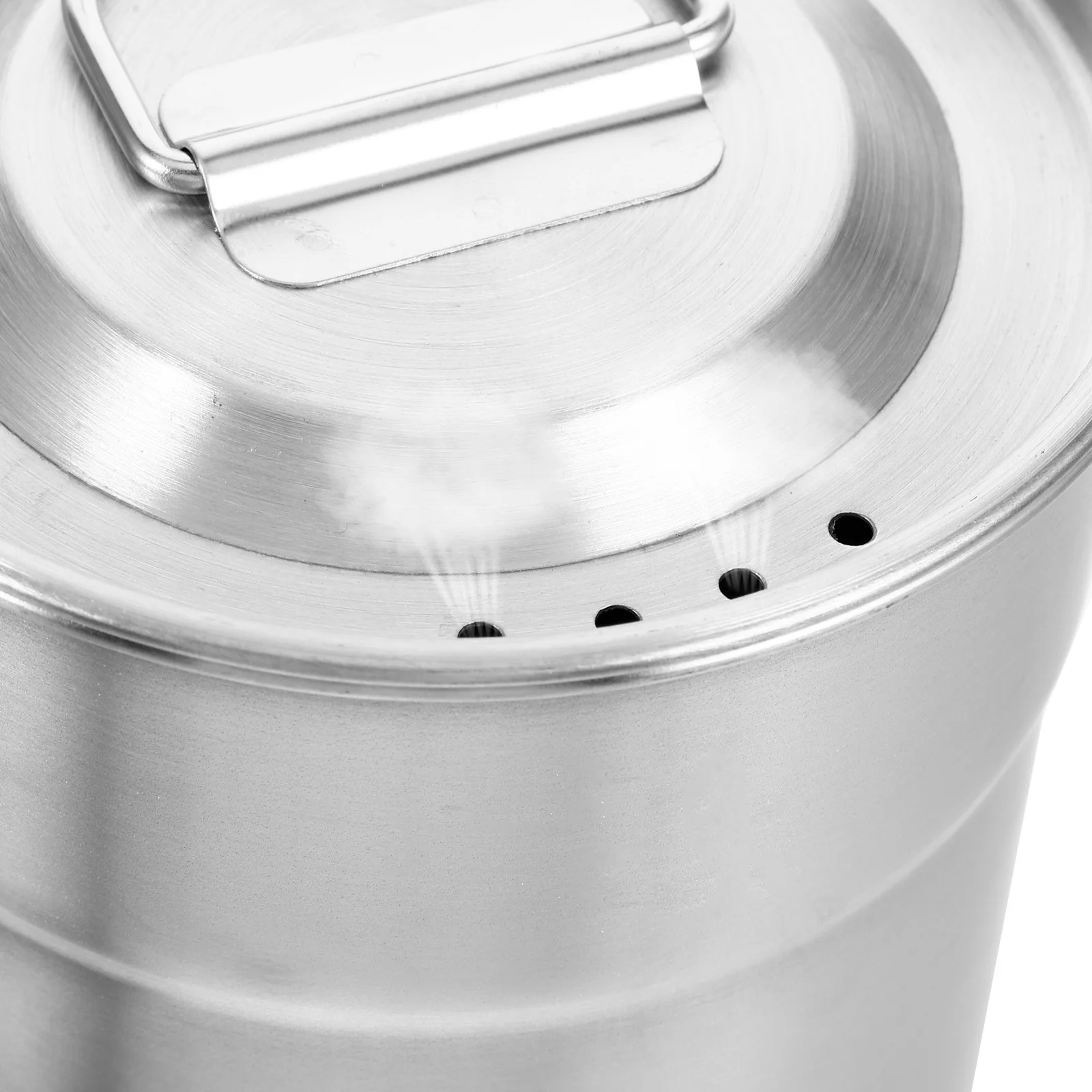 

1Set Camping Gear Stainless Steel Outdoor Water Cup Portable Coffee Tea Mug Durable Travel Mug with Handle Camping Pot Set