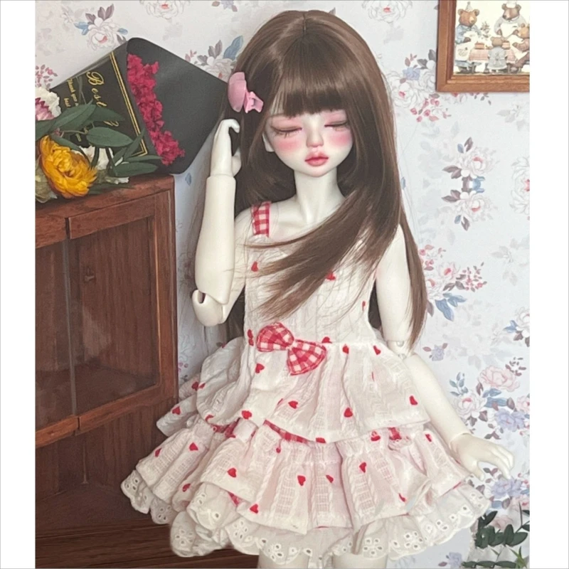 1/3 1/4 1/6 poppenkleding voor 60/45/30cm Bjd pop prinses jurk meisje speelgoed aankleden speelhuis mode pop accessoires, geen pop