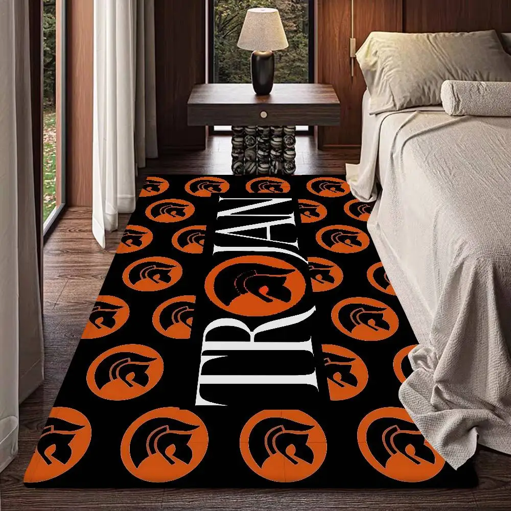 Trojan Records Logo Floor Mat Room Bedroom Decoration Balcony Anti-Slip Doormat Living Room Welcome Rug