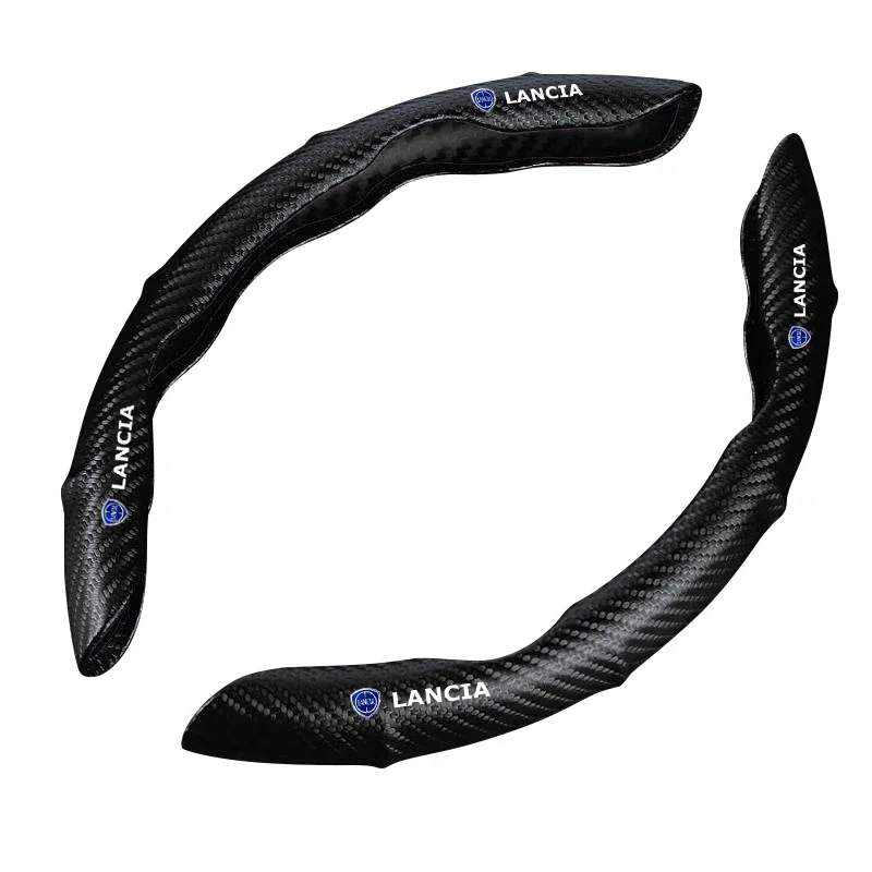 

Universal Car carbon fiber anti slip segmented steering wheel protective cover For Lancia ypsilon delta musa nera thema
