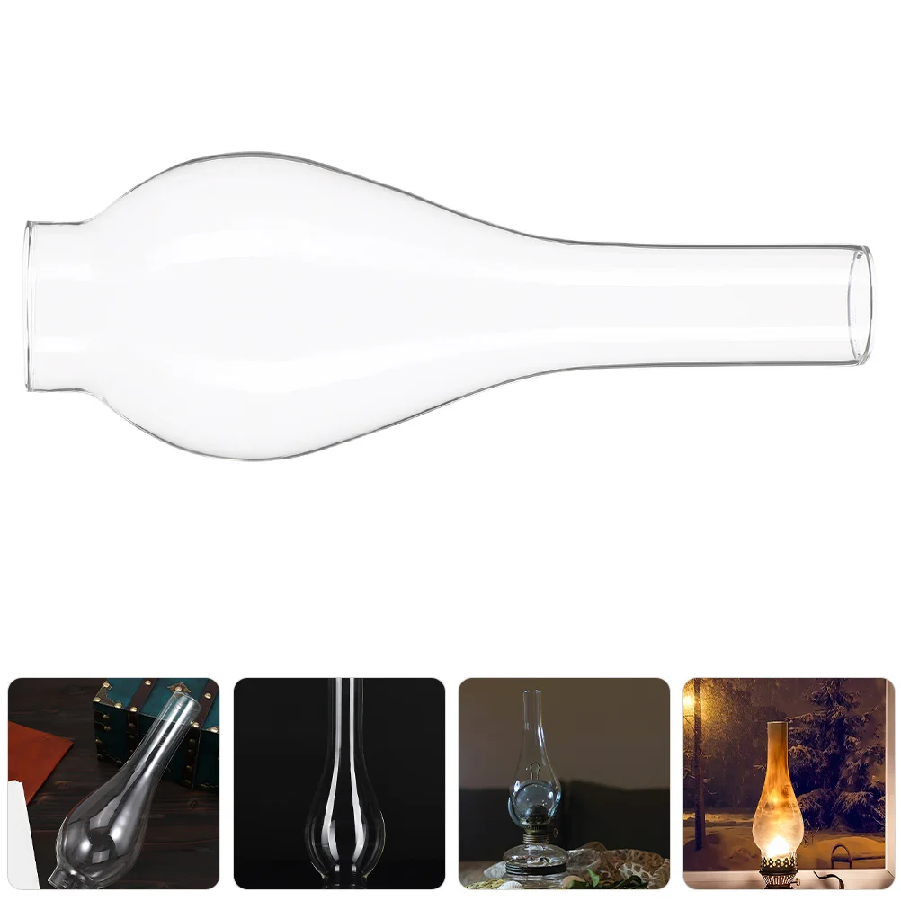 

3Pcs Clear Glass Lampshade for Oil Lamp Lamp Glass Shade Replacement Vintage Hurricane Chimney Suitable for Patio