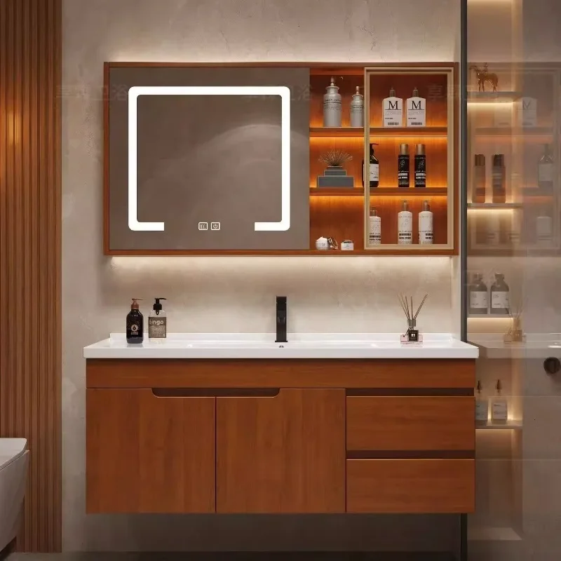 

Storage Rustic Sets Bathroom Cabinets Luxury Minimalist European Design Bathroom Cabinets Fancy Corner Combination Furniture