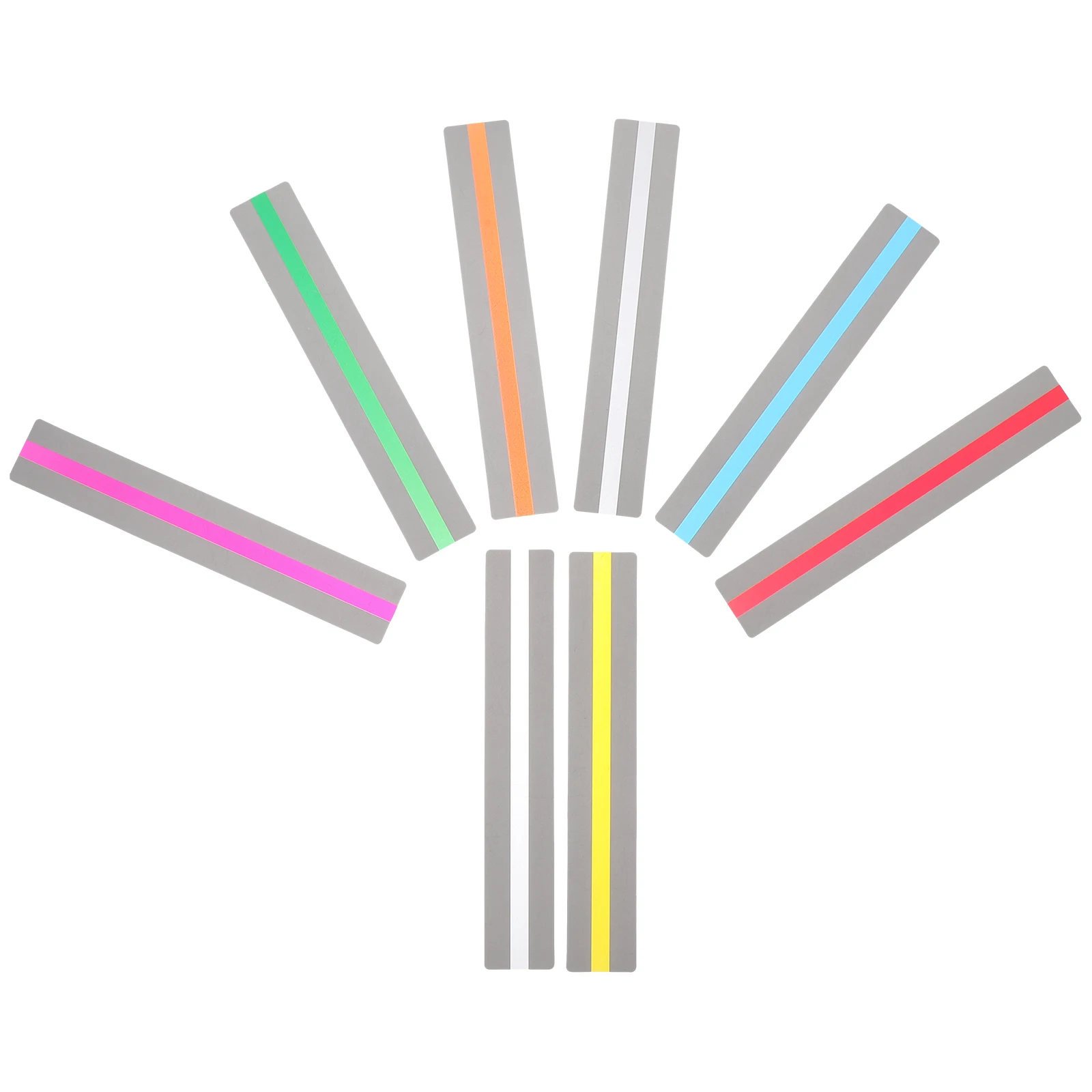 

8pcs Reading Guide Strips Colorful Bookmark Tracking Ruler Dyslexia Aid Comprehension Tools Student Supplies