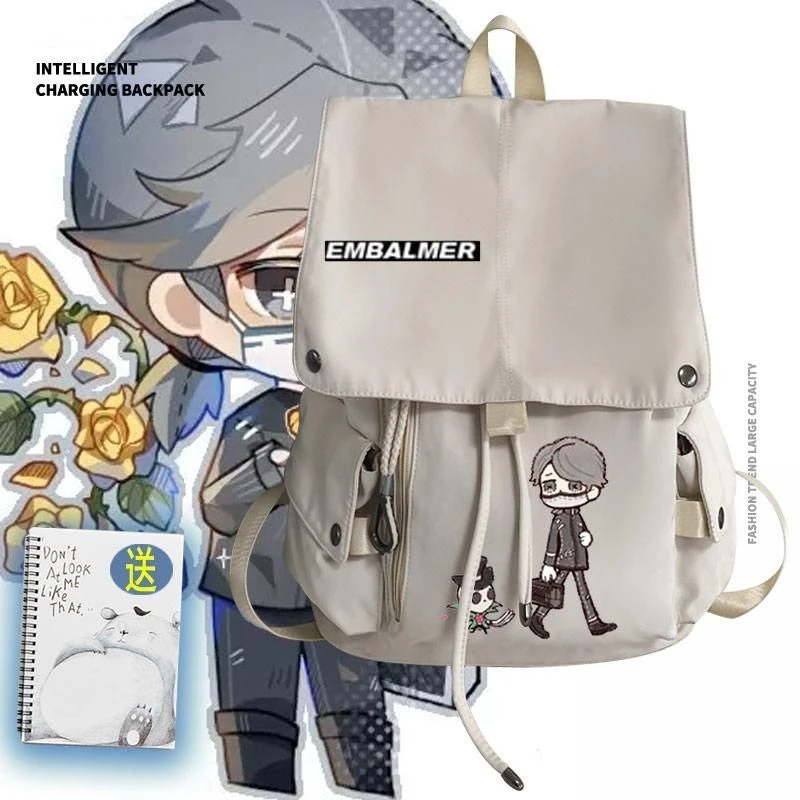 

Anime Game Identity V CosplaySurvivors Aesop Carl Embalmer High Capacity School Bag Shoulder Student Knapsack Pendant Backpack