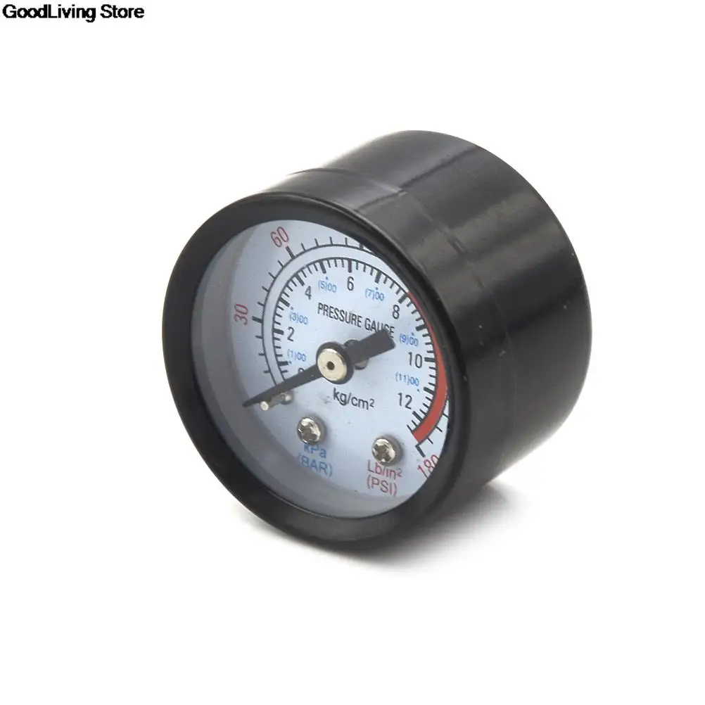 1 PC Double Scale Bar Air Pressure Gauge 10mm 1/4 BSP Thread 0-180 PSI 0-12 Manometer  For Air Compressor Iron