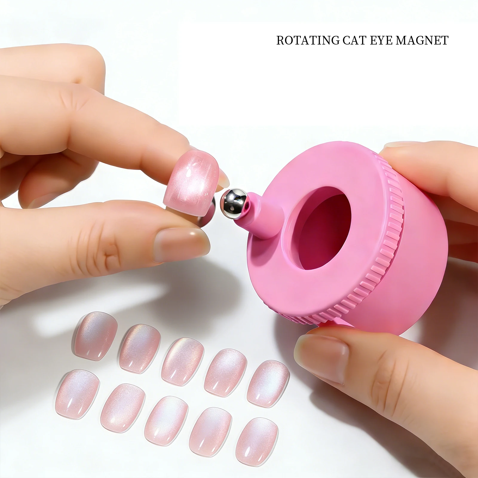 360° Rotating Cat Eye Magnet Wand Strong Magnetic Stick for Cat Eye Gel Polish Professional Nail Art Tool Manicure Accessory