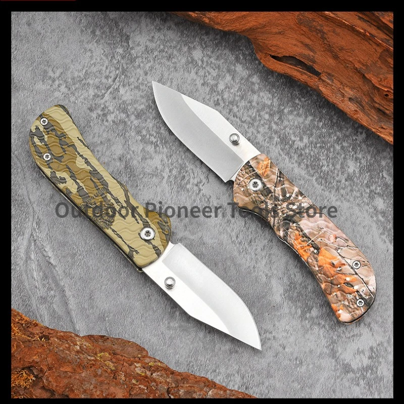 New outdoor multifunctional folding knife, easy to defend and carry survival camping knife, mini portable EDC small knife