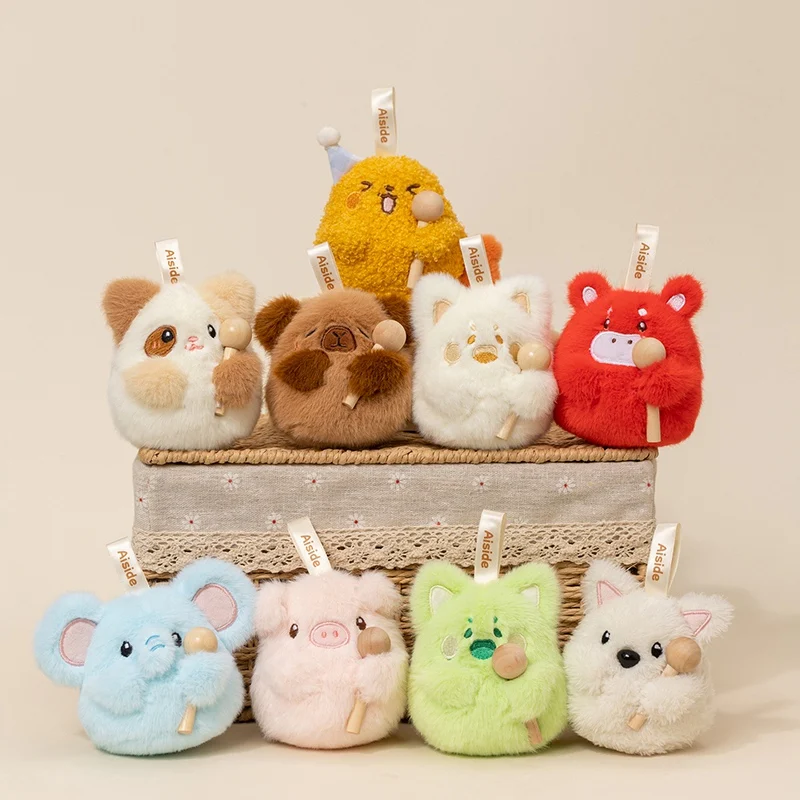 

Милые электронные деревянные плюшевые подвески-игрушки в виде животных: собака, кошка, капибара. Брелок-кукла. Подарки на день рождения и Рождество для детей.