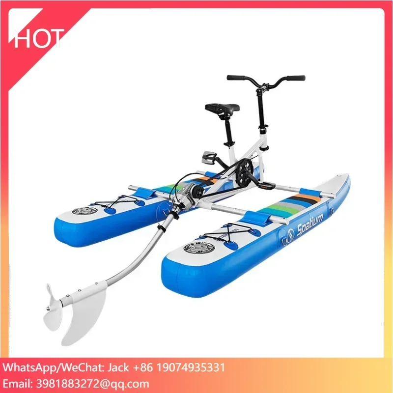 Spatium New design kid sea bike teenager water inflatable floating pedal bicycle for sale