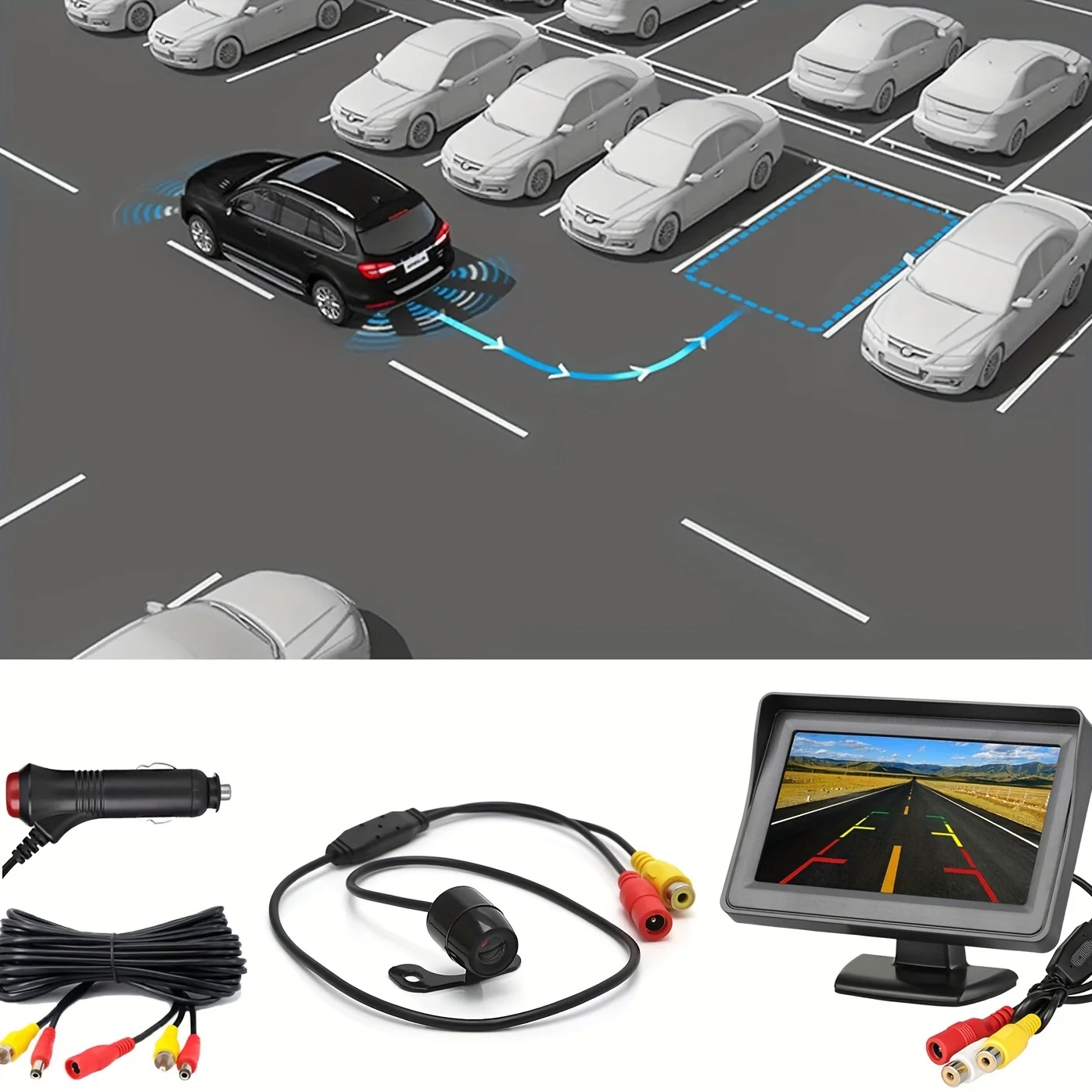 

Upgrade Your Car With A Waterproof HD Reversing Camera & 4.3 Display