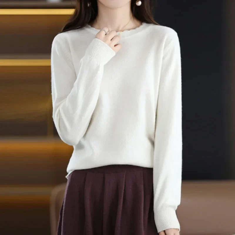 니트 스웨터 여성 풀오버 신상 긴팔 O넥 블랙 니트 스웨터 풀오버 여성 상의 니트웨어 스웨터 여성용 Q1116