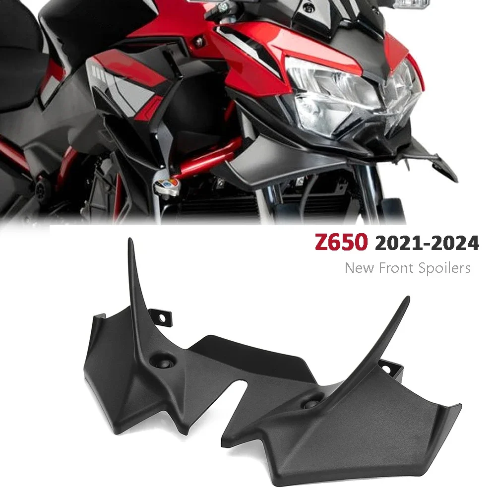 

Передний спойлер мотоцикла, обтекатель, аэродинамическая крышка крыла, накладка, обтекатель для Kawasaki Z650 Z 650 z650 2021 2022 2023 2024
