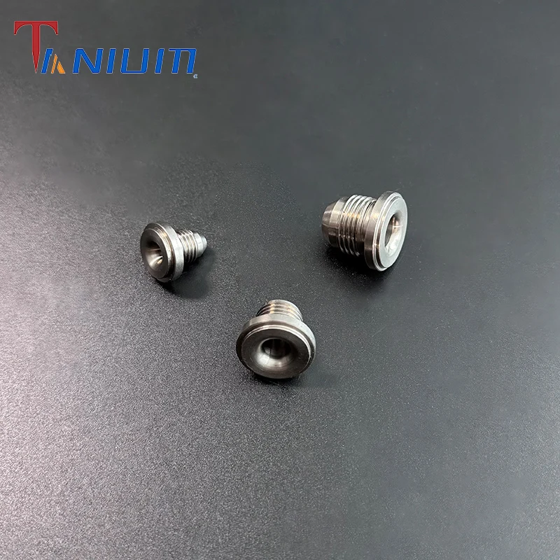 4-20AN Titanium Oil Cooler Bung Male Thread Plug Pipe Nipple Weldable Fittings for Cars