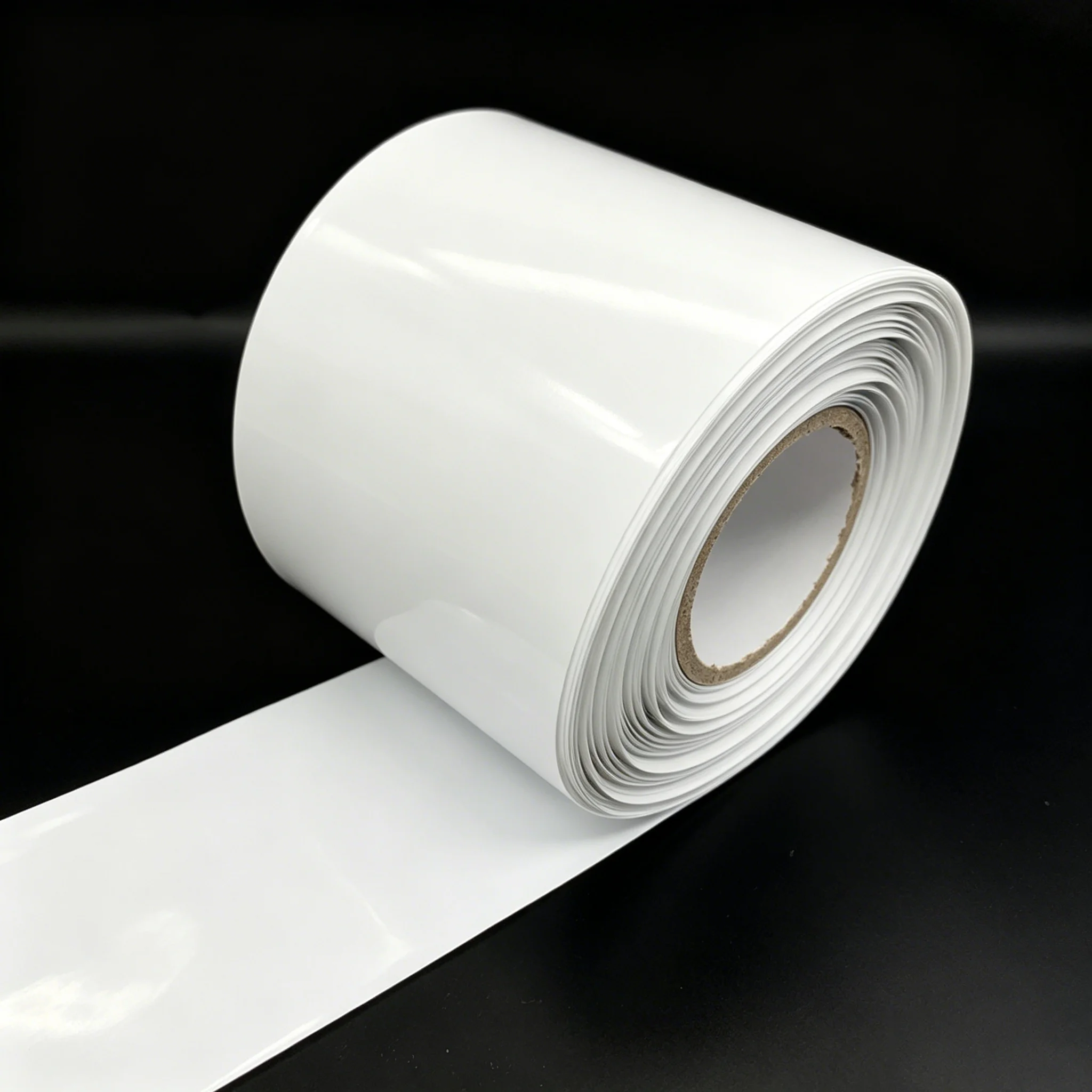 Tube thermorétractable en PVC blanc, largeur 30mm~300mm, isolation imperméable, isolation des circuits électroniques, manchon de protection