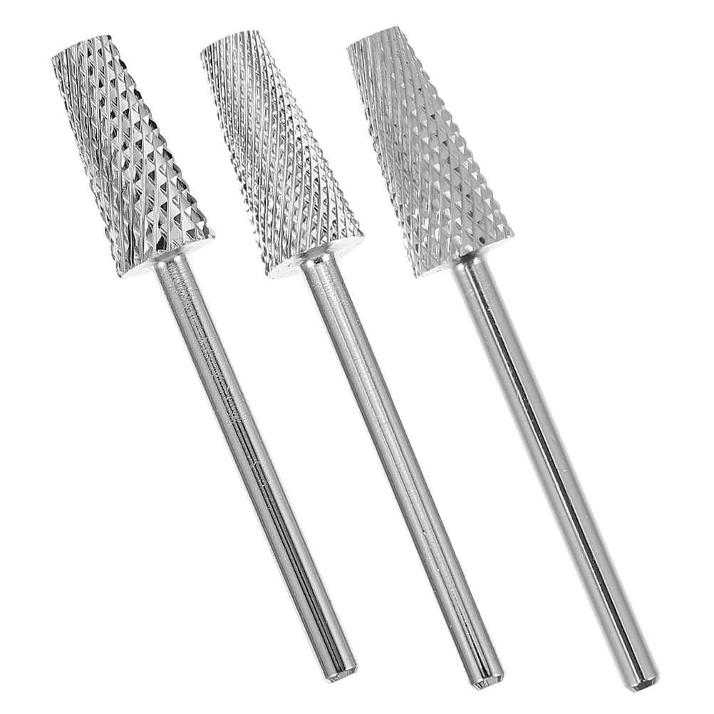 

3pcs WG04 WG05 WG06 Nail Bits Cone Shaped Tungsten Steel Grinding Heads for Drill Manicure Supplies Electric Nail Art Tools