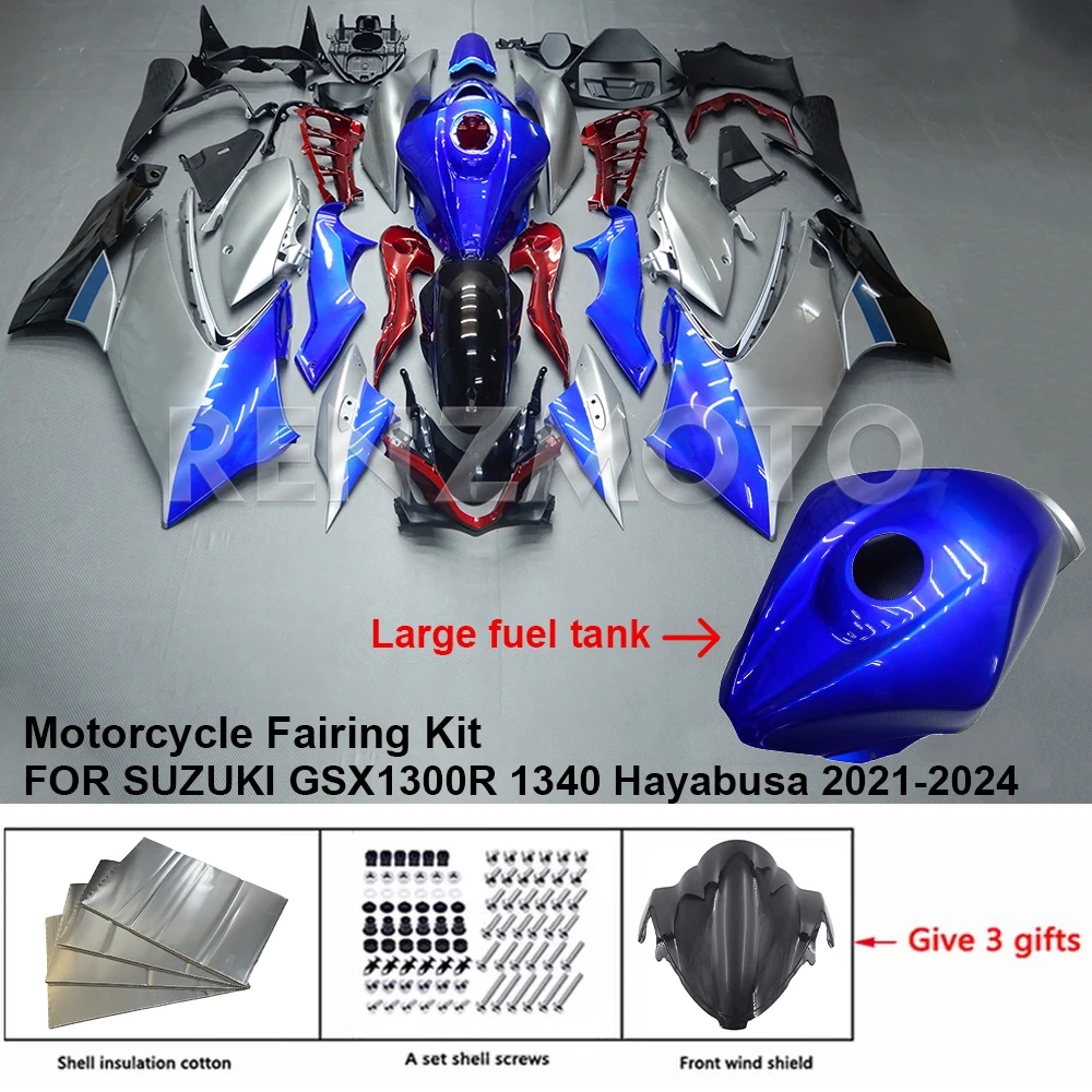 For SUZUKI GSX1300R 1340 21-24 Motorcycle Large Fuel Tank Fairing Set Body Kit decoration Plastic Guard Plate Shell S1321-106a