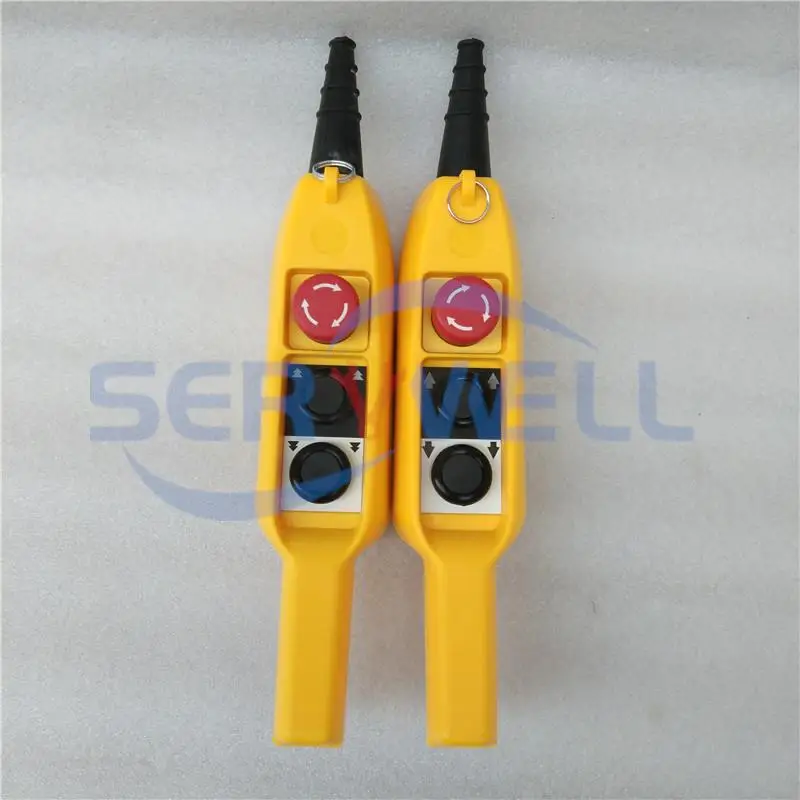 COB-61E 61ES TY-3A TY-3D المعطف رافعة كرين شاحنة دفع زر التبديل محطة التحكم واحدة مزدوجة سرعة مع الطوارئ توقف