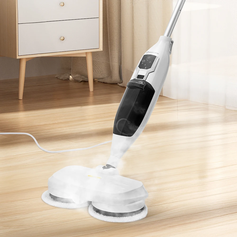 2025 New Arrival Electric Steam Mop Cleaner with Dual Spin Wash Mop Pad Multi-purpose Handheld Steam Cleaner