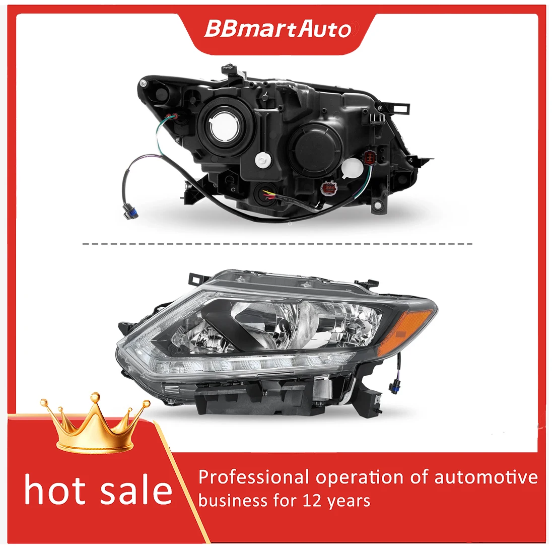 

260104DW0A Правая фара для Nissan Rogue BBmartAuto