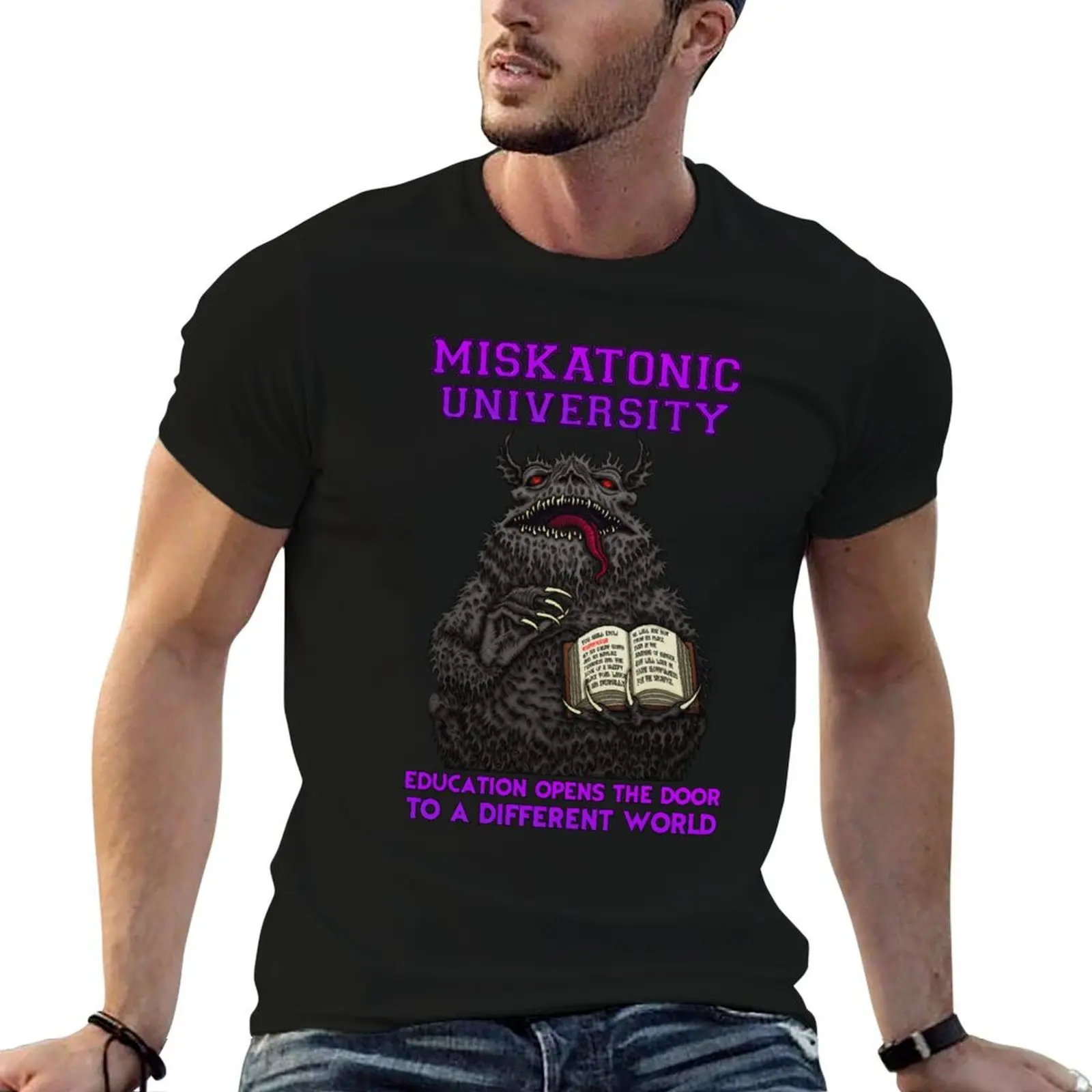 Miskatonic Tsathoggua - Azhmodai 2020 T-Shirt t shirts for man cotton graphic t shirts for man man tshirt T-shirt