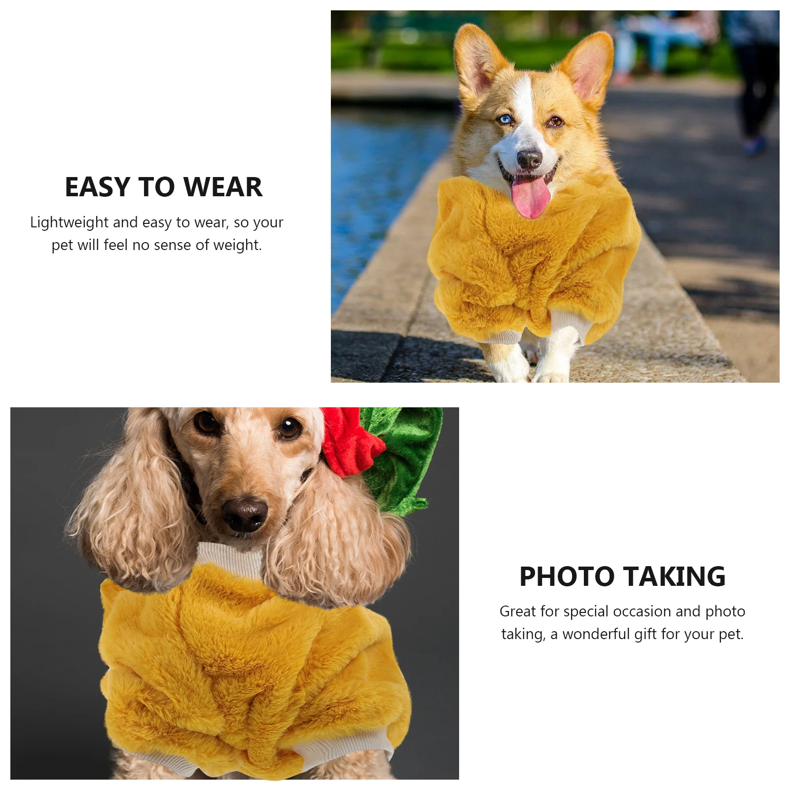 

Sweater Clothes for Pets Jacket Large Dogs Clothing Polyester Cute Costumes