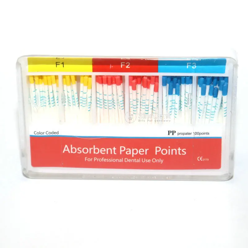 1 Box Dental Absorbent Paper Points F1 F2 F3 02 04 06 Taper Assorted Dental Materials Endodontic Instruments