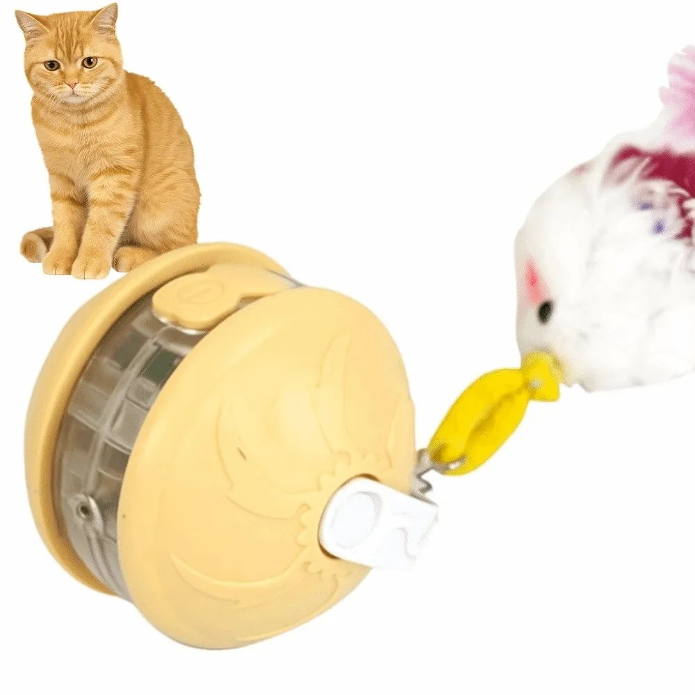 Criativo infravermelho automático rolamento bola alerta de voz mordida-resistente automático provocando brinquedos do gato engraçado baixo ruído