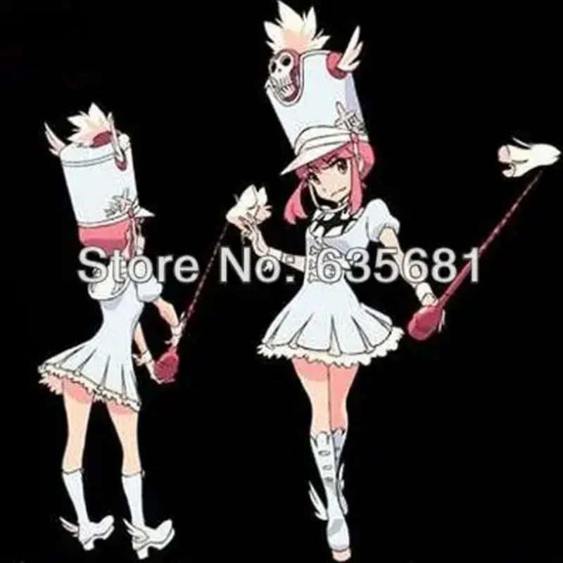 

dd12Cos la KILL Сапоги для косплея Nonon Jakuzure Обувь для девочек белого цвета с крыльями