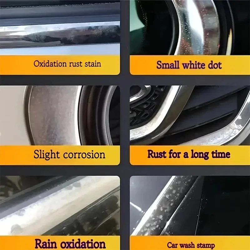 Verchromte Restaurierungspaste |   Chrom-Polierpaste für Autotürgriffe und Fenster |   Oxidationsentfernungspaste für Fahrzeuge