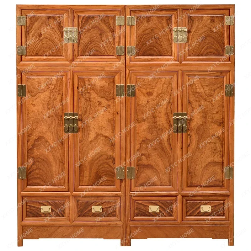 Z All solid wood top box cabinet hanging wardrobe household log hanging wardrobe