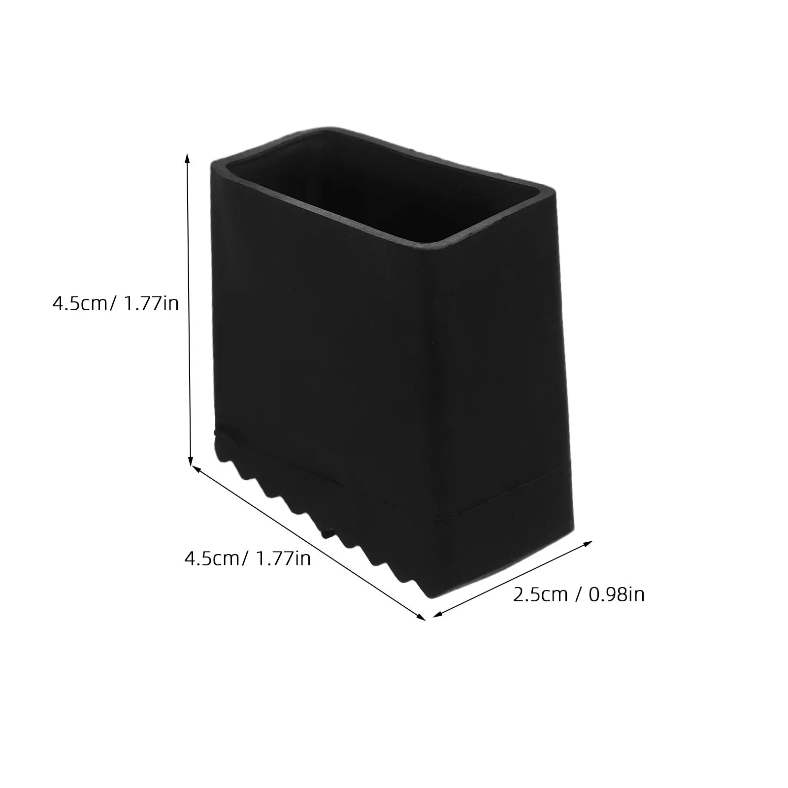 4Pcs Ladder Feet Covers Rubber Non-Slip Stabilizer Pads for Step Ladder Safety Heavy-Duty Construction Home Repair Use