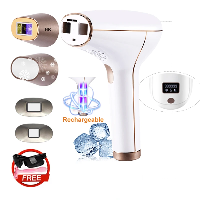 Vancostar Draadloze Laser Ontharing Oplaadbare 4in1 Vervangbare Lamp Koeling Pijnloos Permanente Bikini Trimmer IPL Epilator