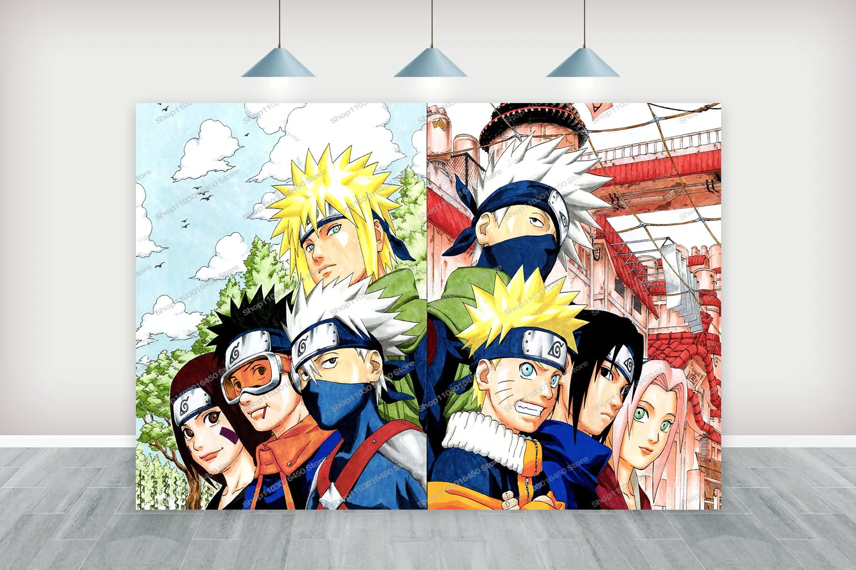 Naruto Backdrop For Boys Birthday Party Custom Kids Photography Background Comics Characters  Photo Baby Shower Banner Decors