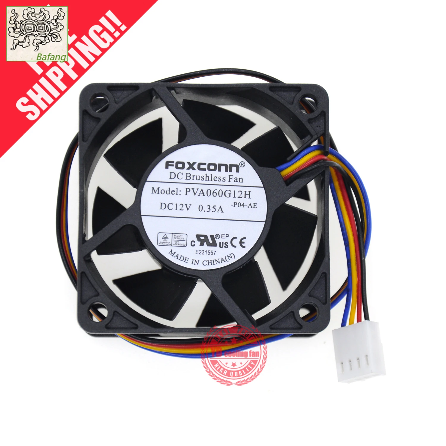 

Jinlingge для FOXCONN 6025 PVA060G12H 12 В 0,35 А 6 см 4PIN охлаждающий вентилятор