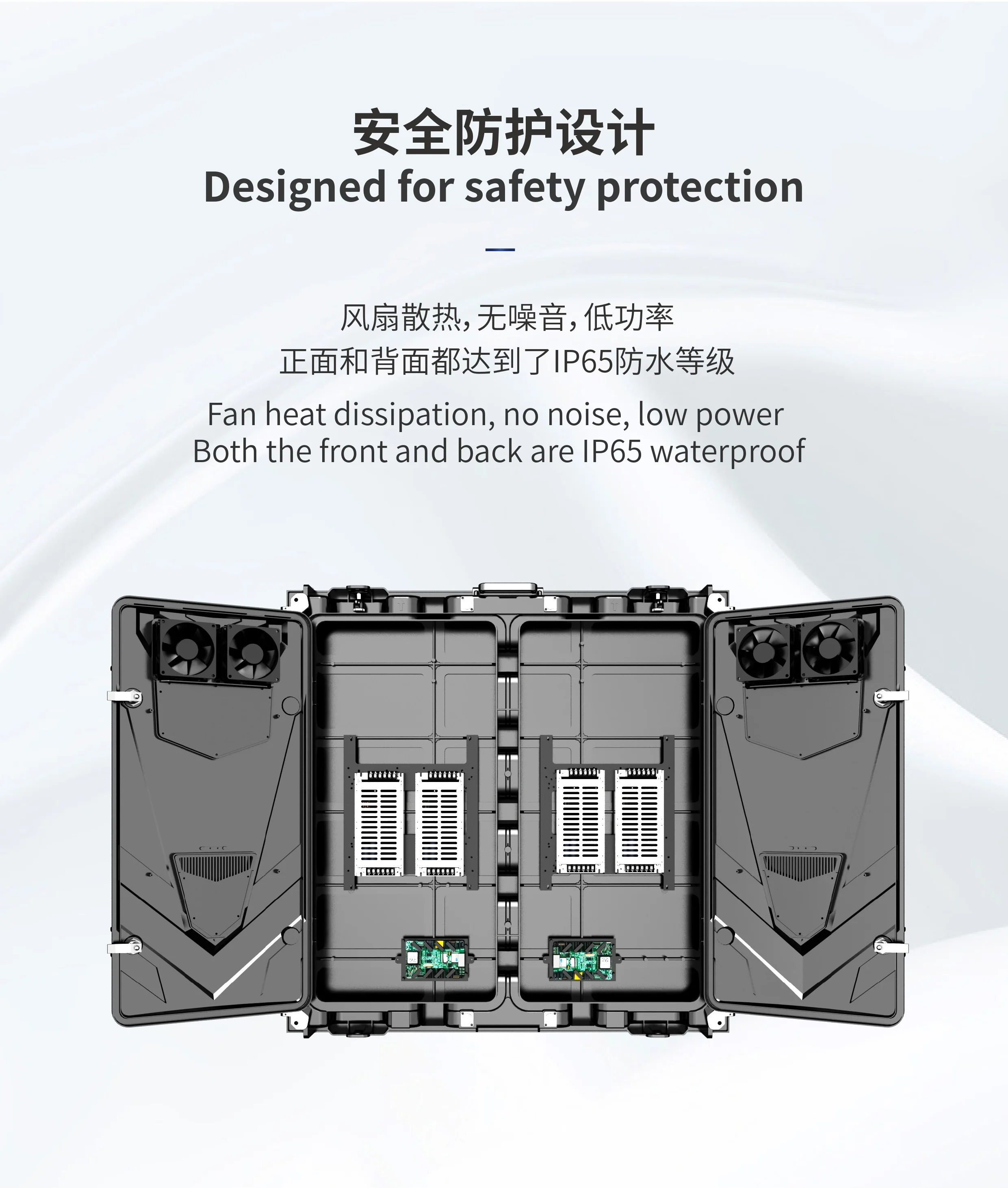 شاشة LED للصيانة الأمامية P6 الخارجية، شاشة تركيب ثابتة لشاشة LED #3