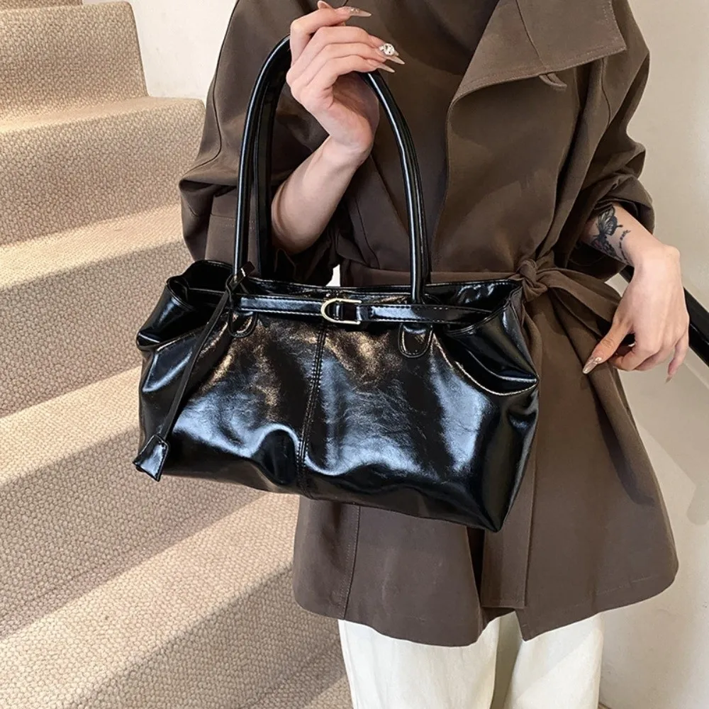 

Модная масляная сумка из искусственной кожи, многофункциональная повседневная сумка на плечо, большая вместительная сумка для подмышек, работа, покупки, путешествия