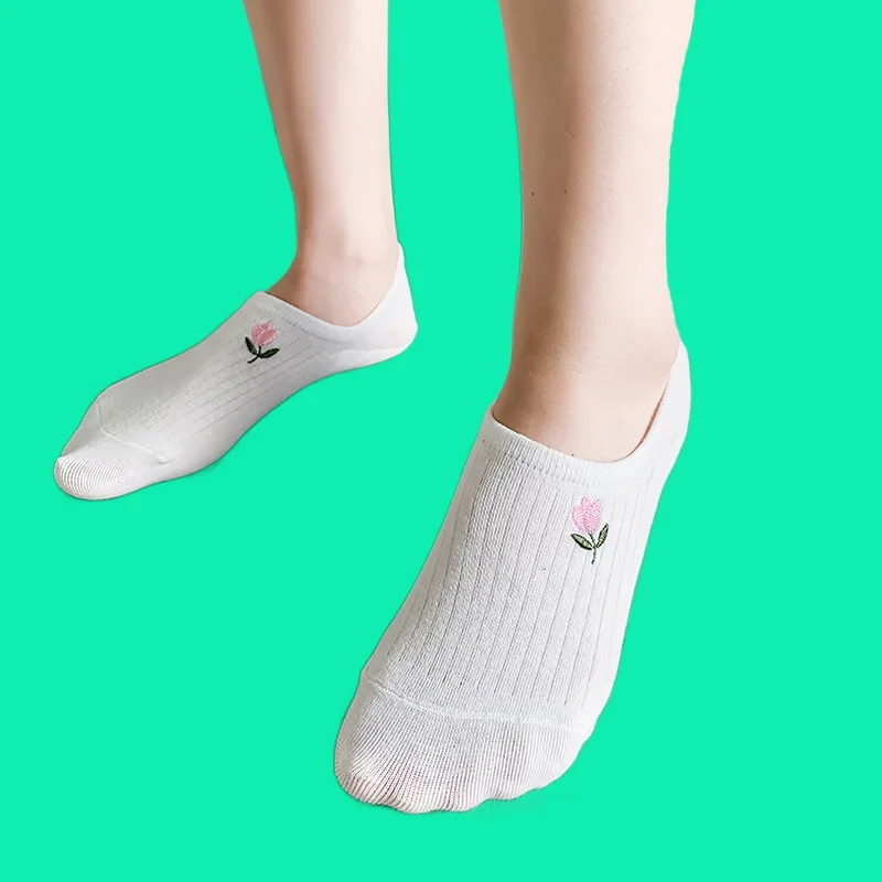 Calcetines finos de alta calidad para mujer, medias transpirables absorbentes del sudor, de silicona, antideslizantes, poco profundos, 10 pares