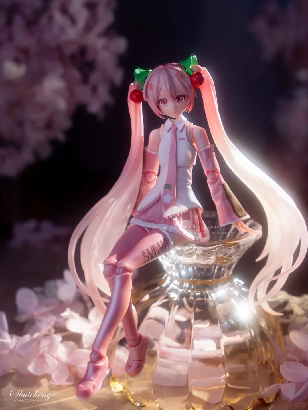 

Новый Spot Blokees Miracle Cherry Blossom Future Miku Miku, коллекция настольных украшений ручной работы, подарок-сюрприз для фанатов