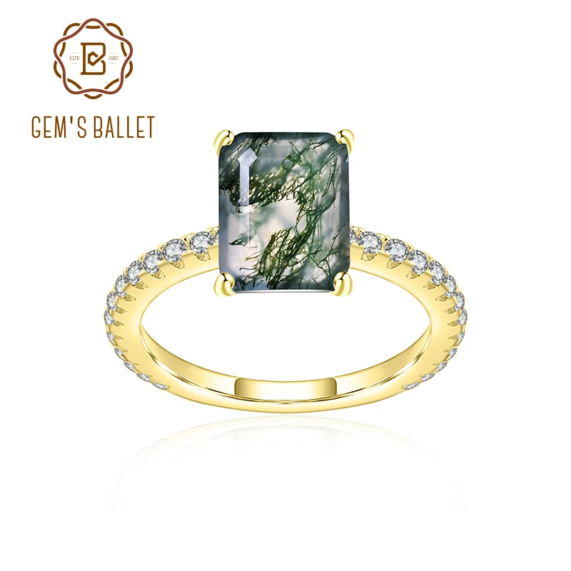 gem's-ballet-unique-088ct-5x7mm-octagon-cut-pave-set-moss-agate-engagement-ring-in-925-sterling-silver-women's-gold-ring