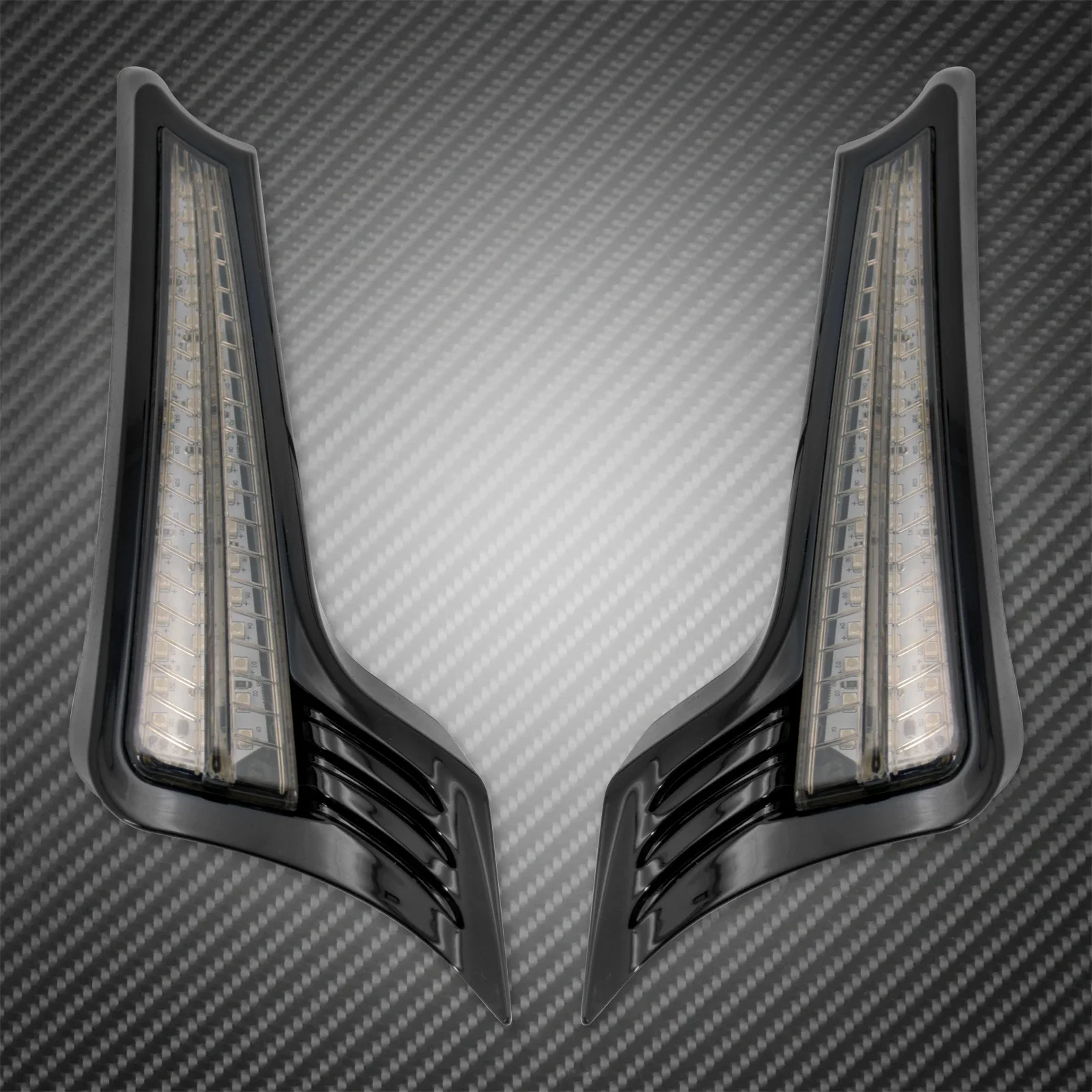Motorcycle Rear Fender Led Side Lights Filler Panel Turn Signal Brake Lamp For Harley Touring Street Road Glide FLTRXS 14-2023
