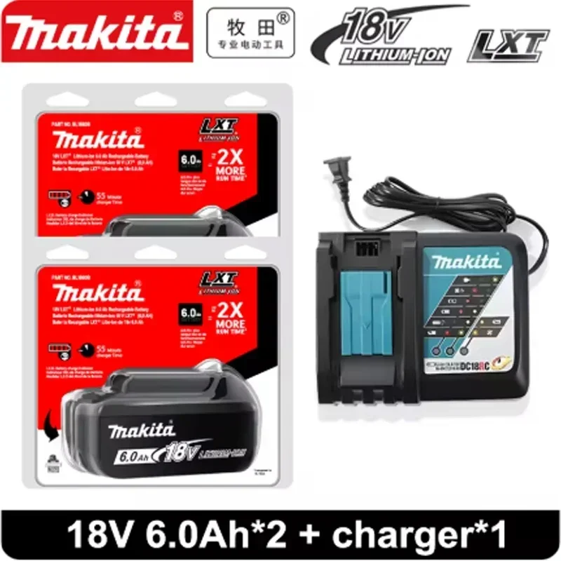 

Original Makita 18V 2.0Ah 6.0Ah Rechargeable Battery, for Makita Tool BL1830B BL1840 BL1840B BL1850 BL1850B 18650 18V Battery