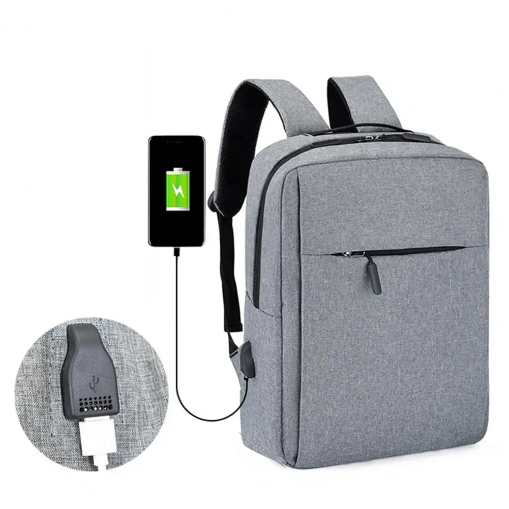 Laptop Backpack External USB Charging Wider Shoulder Multi Pockets Carrying Notebook Laptop USB Backpack School Bag for Business