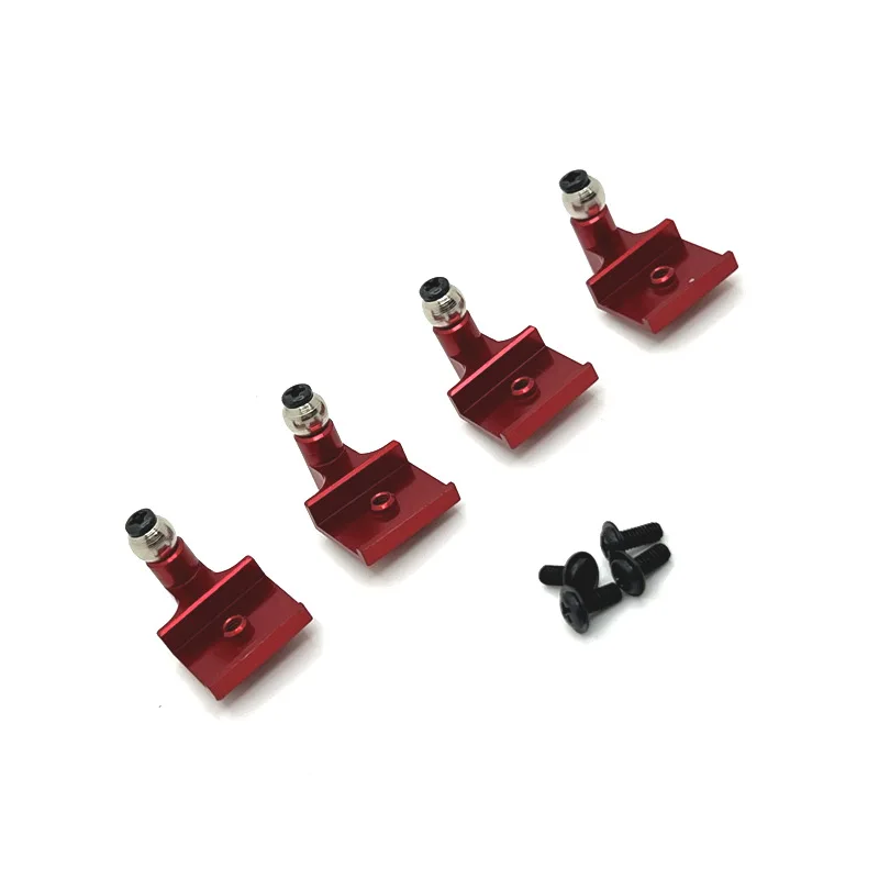 4 pièces WPL C64-1 Métal Avant Arrière Tour De Choc Invite De Choc ket Mount Pour 1/16 C64 Toyota Hairakkusu RC Voiture En Aluminium Mise À Niveau Pièces