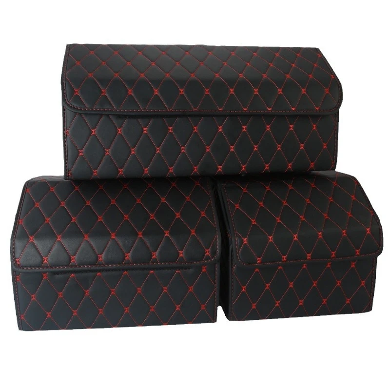 Multifunctional Car Trunk Storage Box, Vehicle Cargo Organizer Container Auto Rear Boot Storage Case Interior Accessories