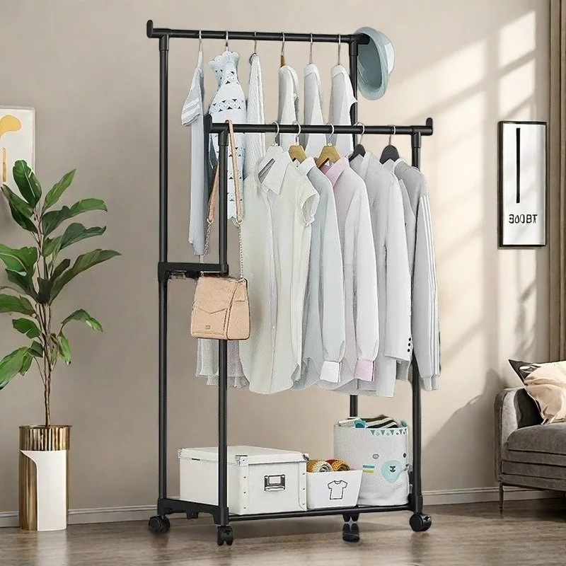 Household Multi-Layer Storage Hot-Selling Simple Removable Coat Rack balcony Drying Rack Floor Storage Rack