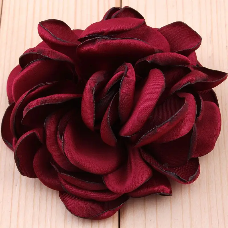 5pcs/lot 8CM 20 Colors Newborn Vintage Soft Artificial Fabric Flowers For Headbands Chic Hair Flowers For Children Accessories