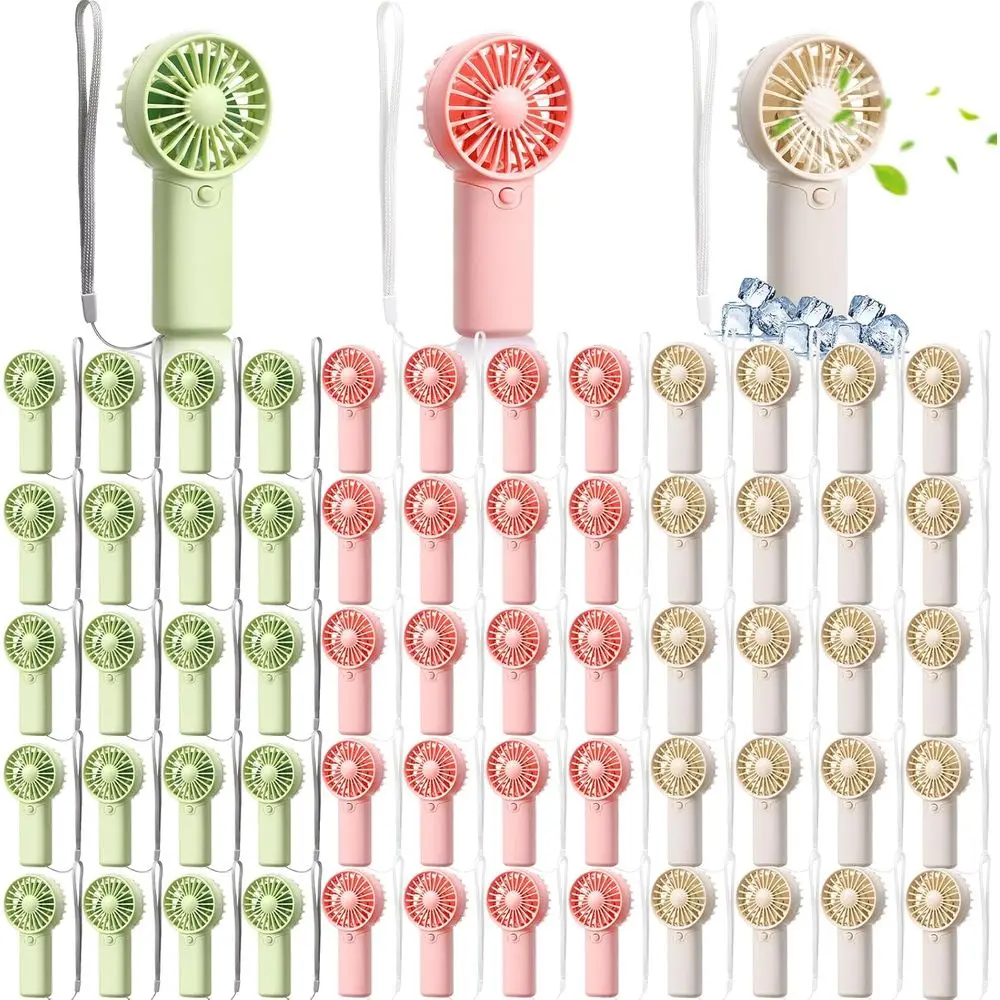 

60 Pcs Mini Portable an Small Handheld Battery Operated Portable Personal ans or Summer Travel Beach Indoor Outdoor Cooling Git(